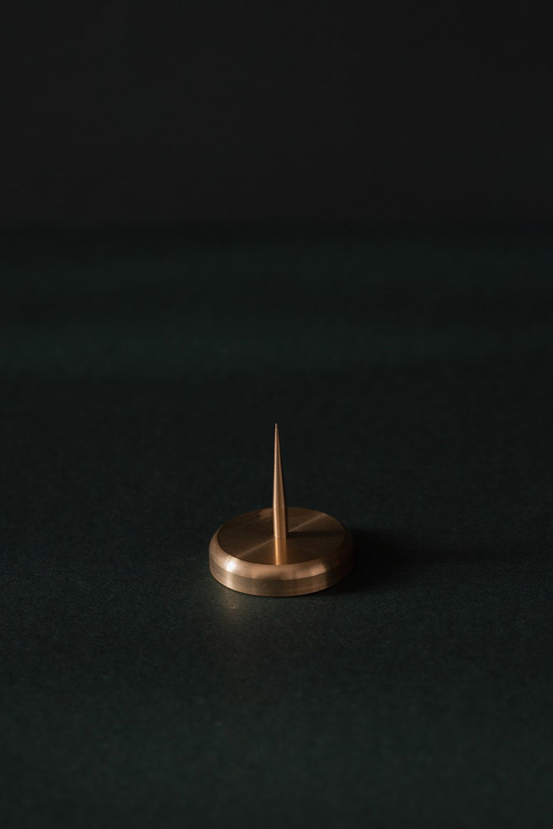 Brass Spike Candle Holder