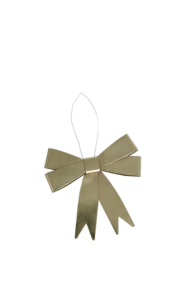 Hanging Ornament Ribbon Brass