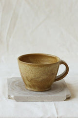 Pottery West Curved Mug - Ochre