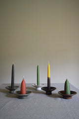 Wax Atelier Dining Candles Pair - Seaweed