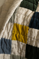 Velvet Remnant Patchwork Throw