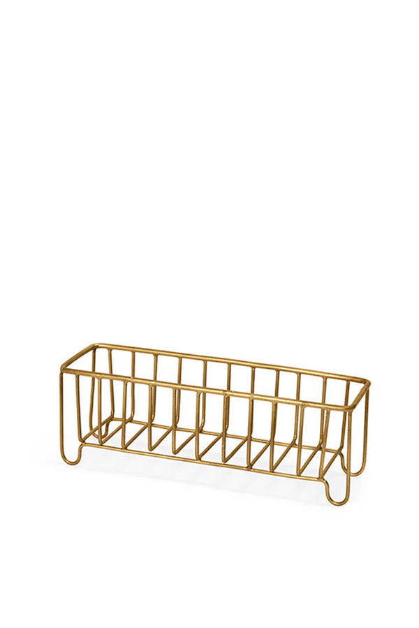 Brass Wire Slender Basket