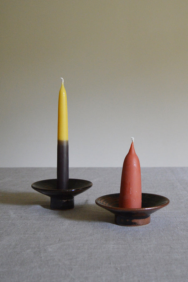 Stumpie Candleholder- Tenmoku