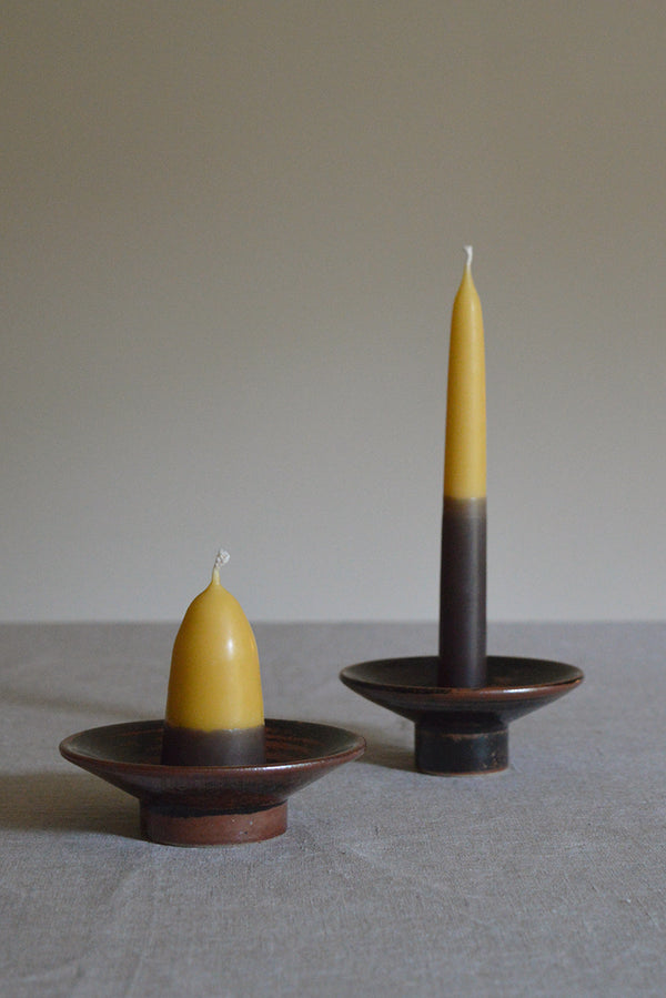 Stumpie Candleholder- Tenmoku